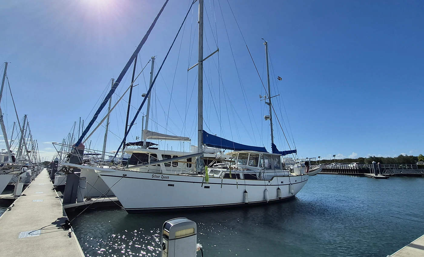SV Silver Queen, an Irwin 52 sailing yacht for sale in Manly, Brisbane